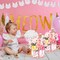 Pink Floral Baby Shower Centerpiece Boxes with 'BABY' Letters, Perfect for Girl Baby Shower, Gender Reveal Party Favors, Flower Arrangements, and Table Decorations